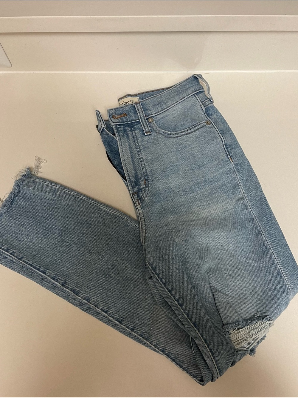 Women's Madewell Light Wash Blue Denim Jeans